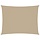 Rechteckiges Sonnensegel 3,5 x 4,5 m Beige - Outlet-Angebot bis zu 33% sparen