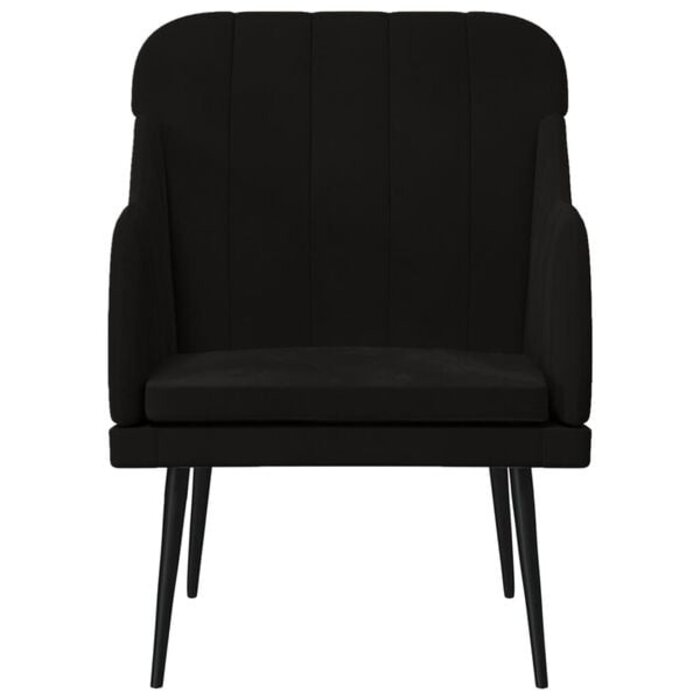 Vidaxl Eleganter Samt-Sessel, Schwarz, 63x76x80 cm - bis zu 34% Rabatt