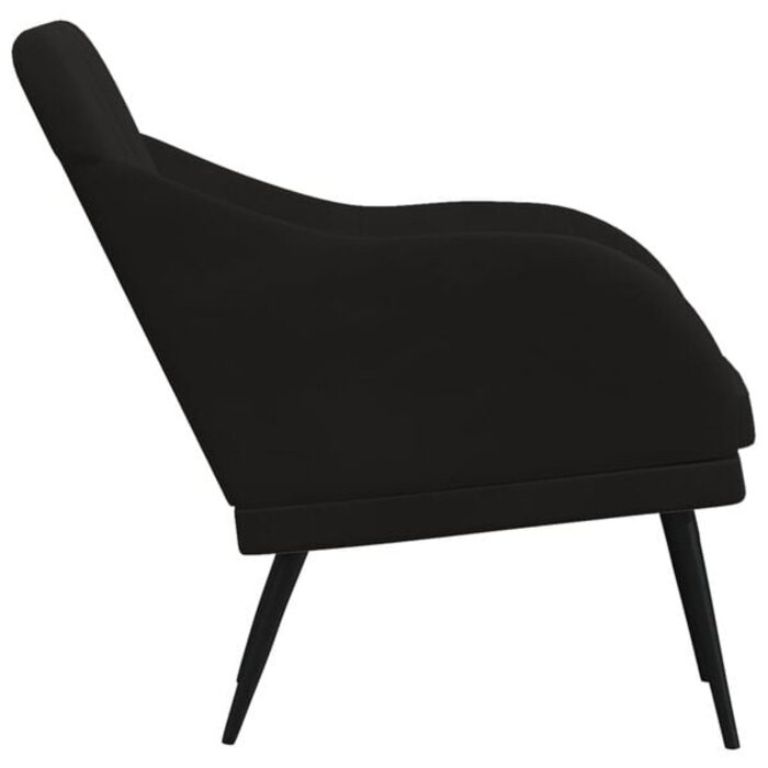 Vidaxl Eleganter Samt-Sessel, Schwarz, 63x76x80 cm - bis zu 34% Rabatt