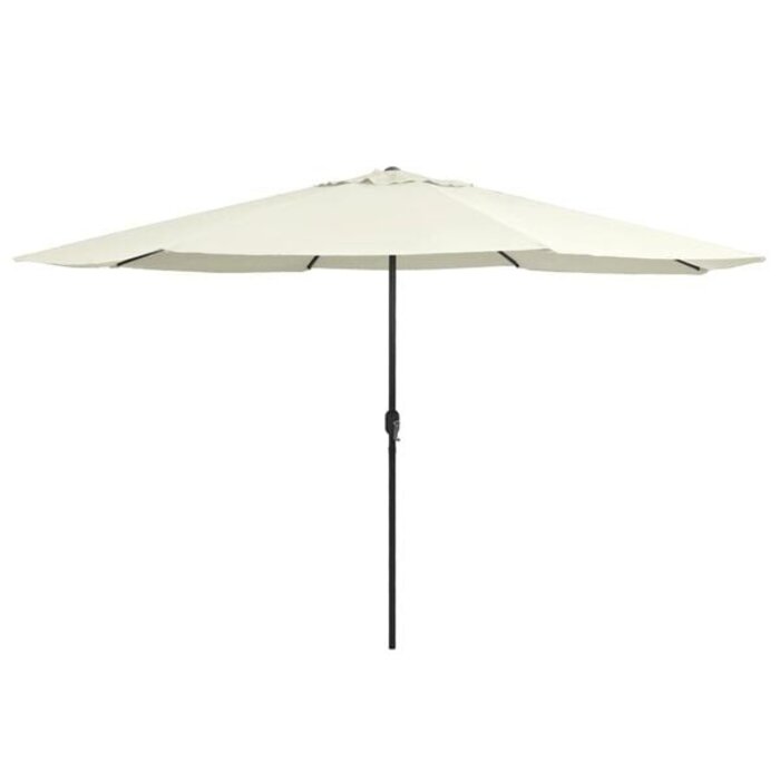 Vidaxl Großer Sonnenschirm 390 cm Sandweiß - bis zu 34% sparen