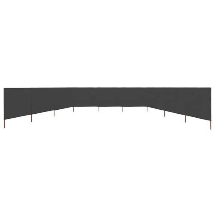 Vidaxl 9-teiliger Windschutz 1200x120 cm Anthrazit - Sparen Sie bis zu 35%