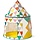 Kinderspielzelt im skandinavischen Design, 106x106x130 cm - bis zu 34% sparen