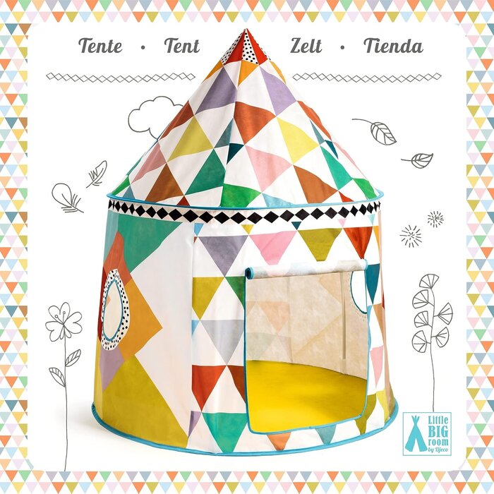 Kinderspielzelt im skandinavischen Design, 106x106x130 cm - bis zu 34% sparen