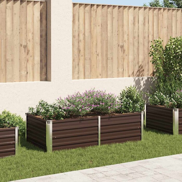 Vidaxl Hochbeet 160x80x45 cm Stahl Braun - Jetzt bis zu 33% günstiger sichern