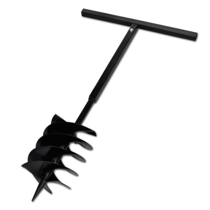Vidaxl Erdbohrer 200 mm mit Handgriff - Schwarz - Outlet-Schnäppchen bis zu 34% sparen