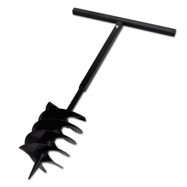 Vidaxl Erdbohrer 200 mm mit Handgriff - Schwarz - Outlet-Schnäppchen bis zu 34% sparen