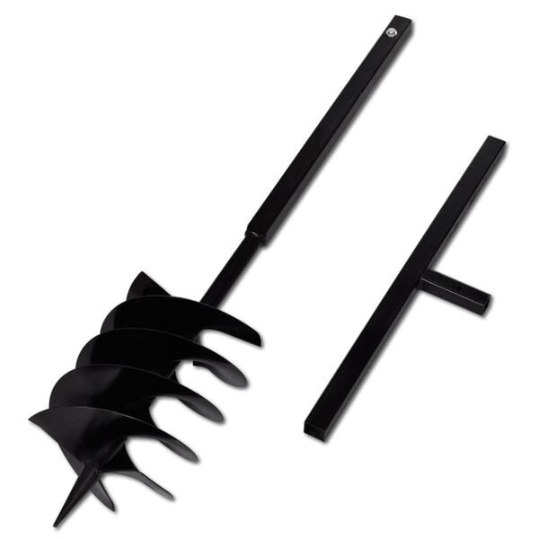Vidaxl Erdbohrer 200 mm mit Handgriff - Schwarz - Outlet-Schnäppchen bis zu 34% sparen