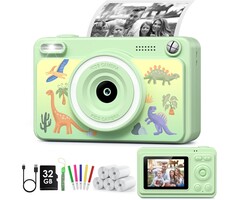 Greenkinder Sofortbildkamera für Kinder, Hellgrün, 32GB inkl. - 51% Rabatt