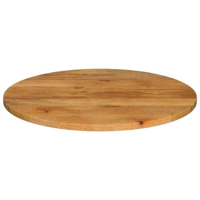 Vidaxl Runde Mangoholz-Tischplatte Ø 70cm - Eichenoptik - bis zu 35% Rabatt