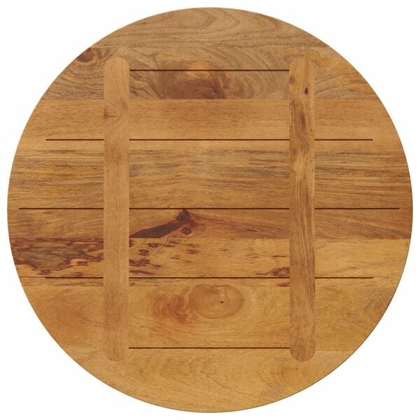 Vidaxl Runde Mangoholz-Tischplatte Ø 70cm - Eichenoptik - bis zu 35% Rabatt