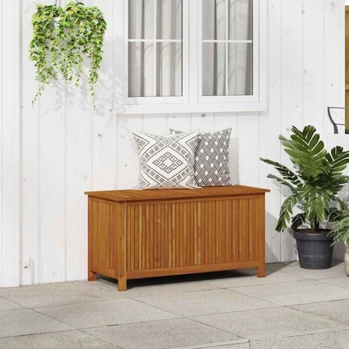 Vidaxl Gartenbox aus Akazienholz 113x50x58 cm - Rustikaler Stauraum bis zu 35% Rabatt