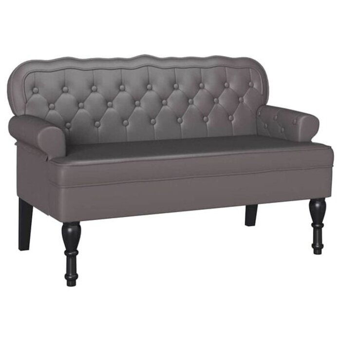 Vidaxl Chesterfield Sitzbank Grau - Luxuriöses Design - Bis zu 35% Rabatt