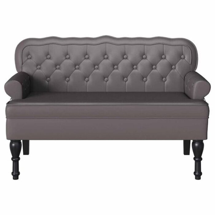 Vidaxl Chesterfield Sitzbank Grau - Luxuriöses Design - Bis zu 35% Rabatt