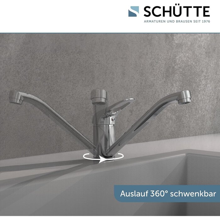 Küchenarmatur Einhebelmischer Chrom 360° schwenkbar - Jetzt bis zu 32% sparen