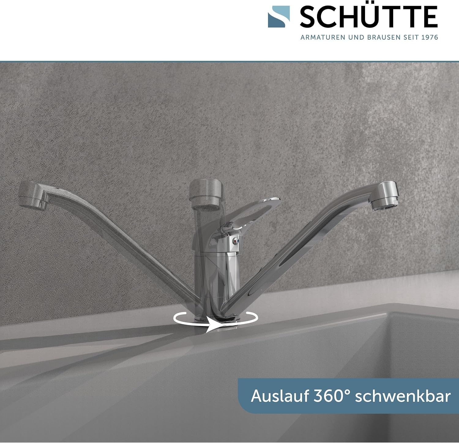 Küchenarmatur Einhebelmischer Chrom 360° schwenkbar - Jetzt bis zu 32% sparen