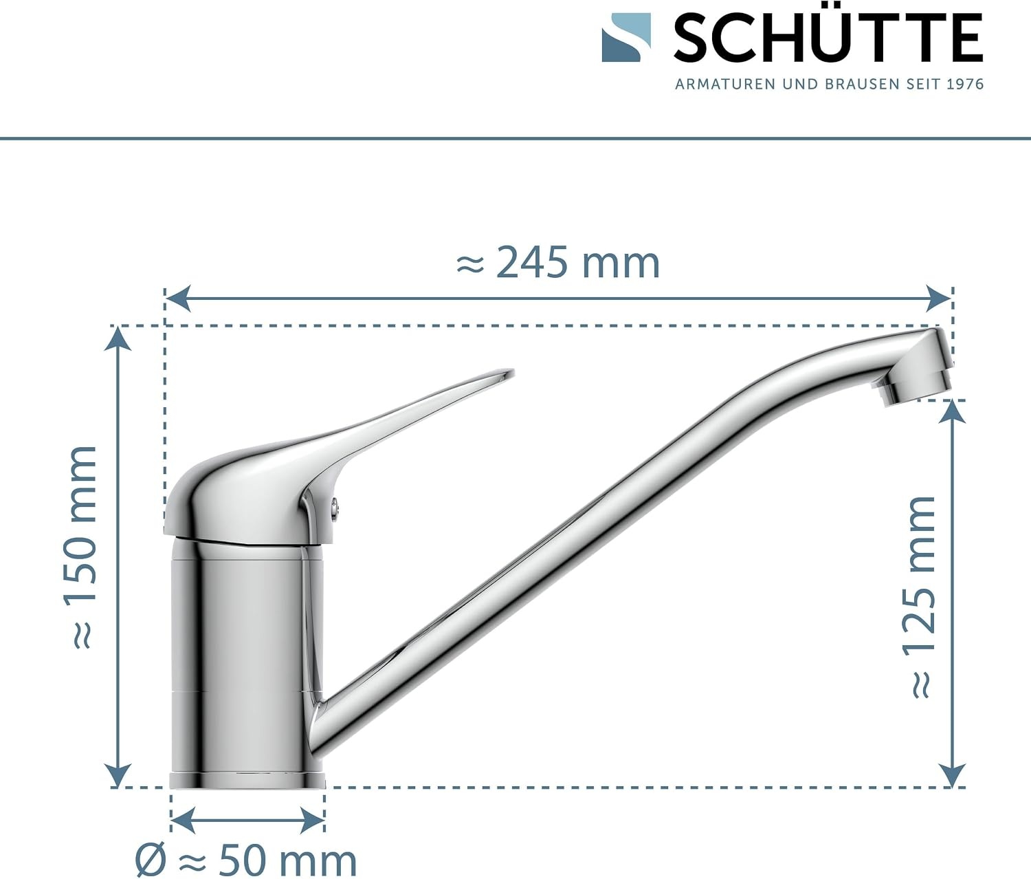 Küchenarmatur Einhebelmischer Chrom 360° schwenkbar - Jetzt bis zu 32% sparen