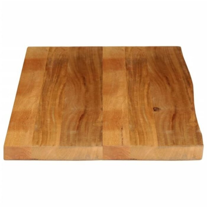 Vidaxl Tischplatte Mangoholz Naturkante 120x60cm - bis zu 34% sparen