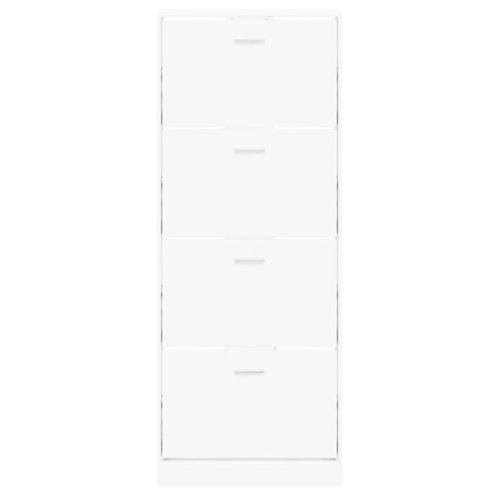 Vidaxl Schuhschrank mit 4 Klappfächern, Weiß, 59x17x150cm - bis zu 35% Rabatt