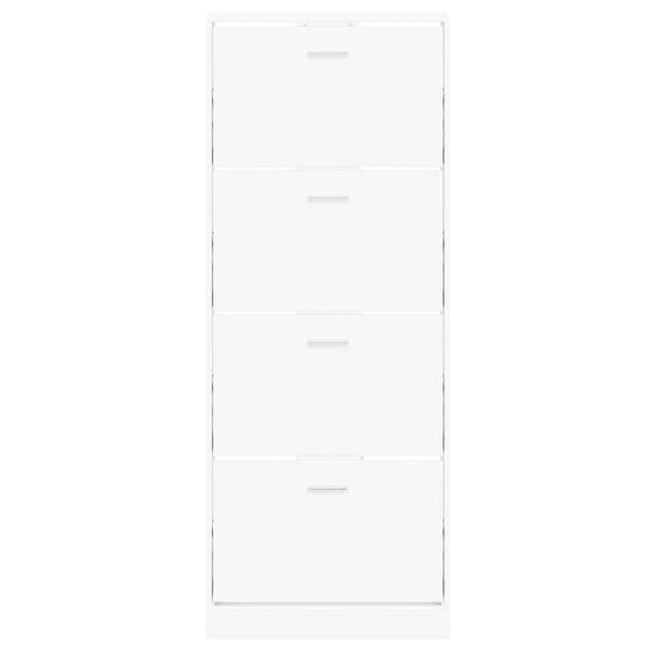 Vidaxl Schuhschrank mit 4 Klappfächern, Weiß, 59x17x150cm - bis zu 35% Rabatt