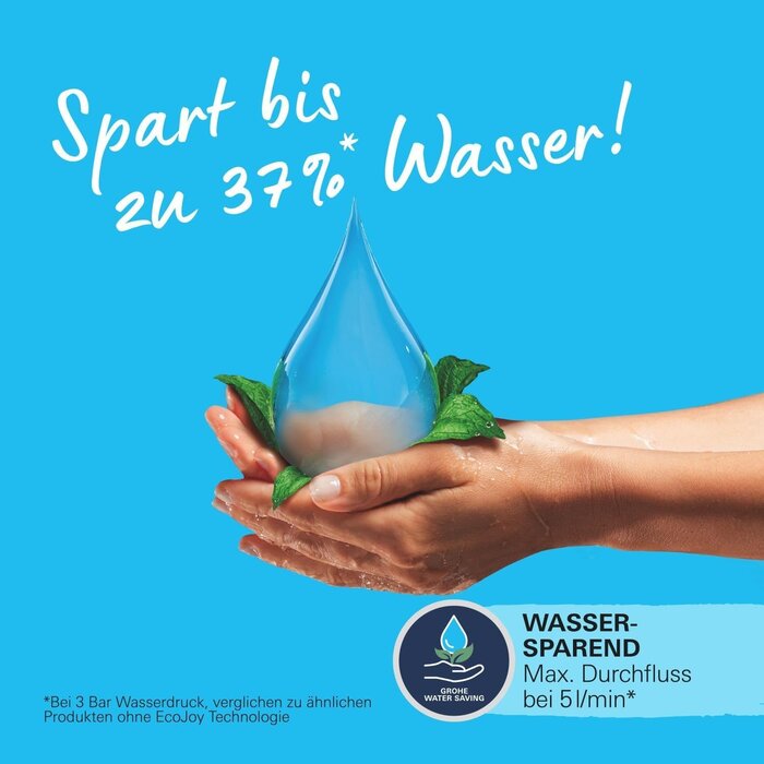Waschtischarmatur Mattschwarz, 17 cm, wassersparend - bis zu 34% sparen