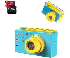 Digitale Kinderkamera 8MP 1080P mit wasserdichtem Gehäuse - 58% Rabatt