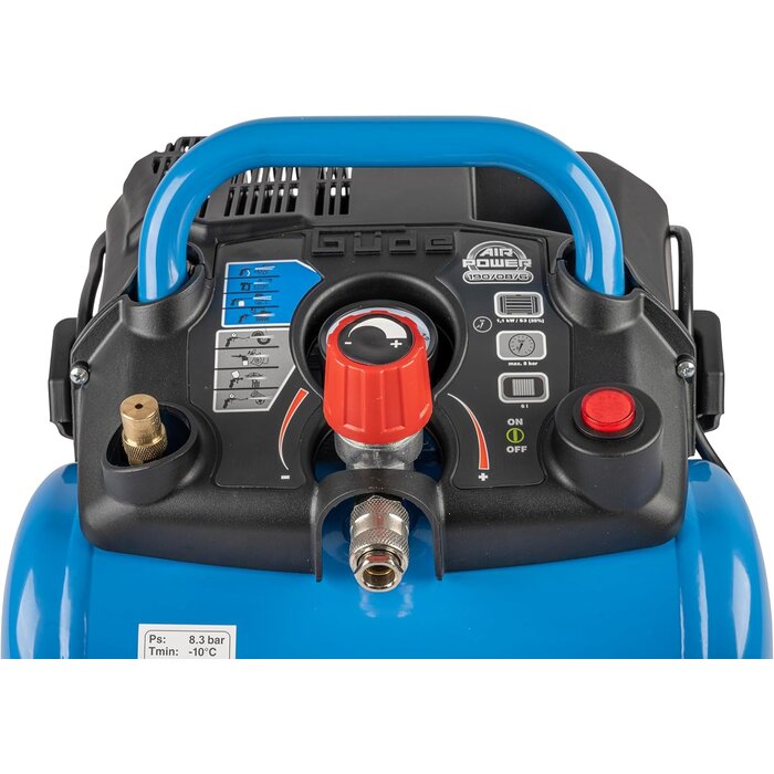 Luftkompressor 8 bar, 6 Liter - 1100W inkl. Zubehör - bis zu 34% Rabatt