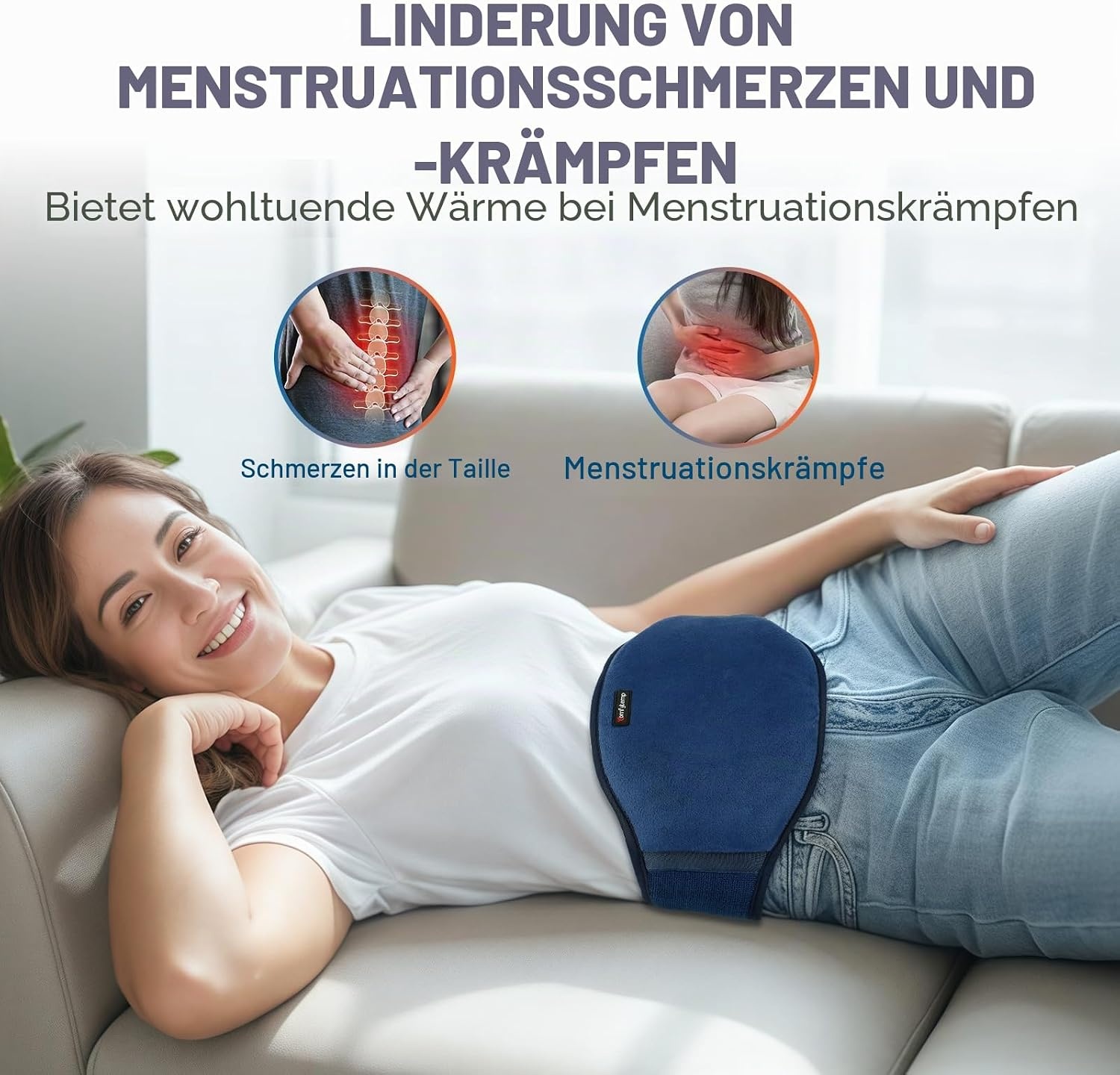 Kabelloser Heizgürtel mit Vibrationsmassage - bis zu 33% Rabatt