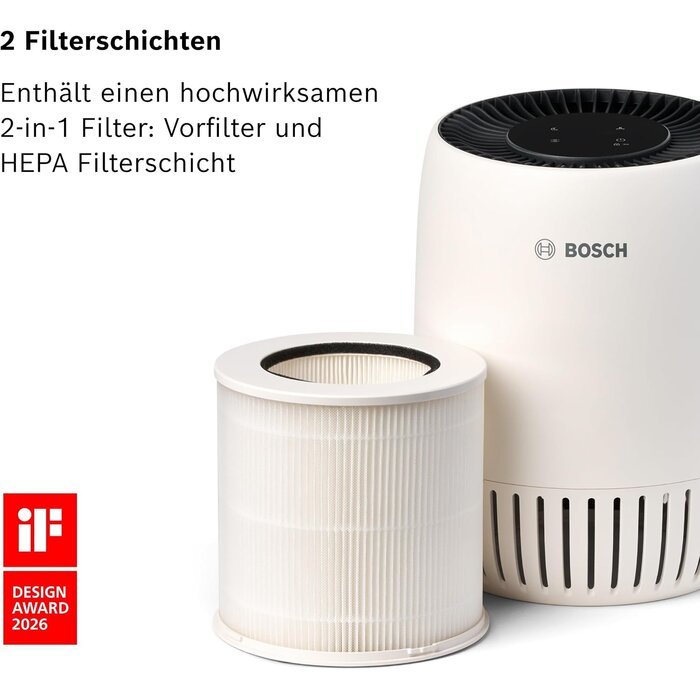 HEPA-Luftreiniger für bis zu 23 m² | CADR 100 m³/h | Weiß | bis zu 34% sparen