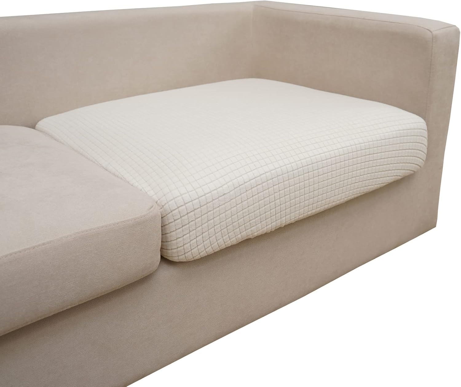 Dehnbarer Sofa-Kissenbezug, Dunkelgrau, 165-200 cm - bis zu 33% reduziert