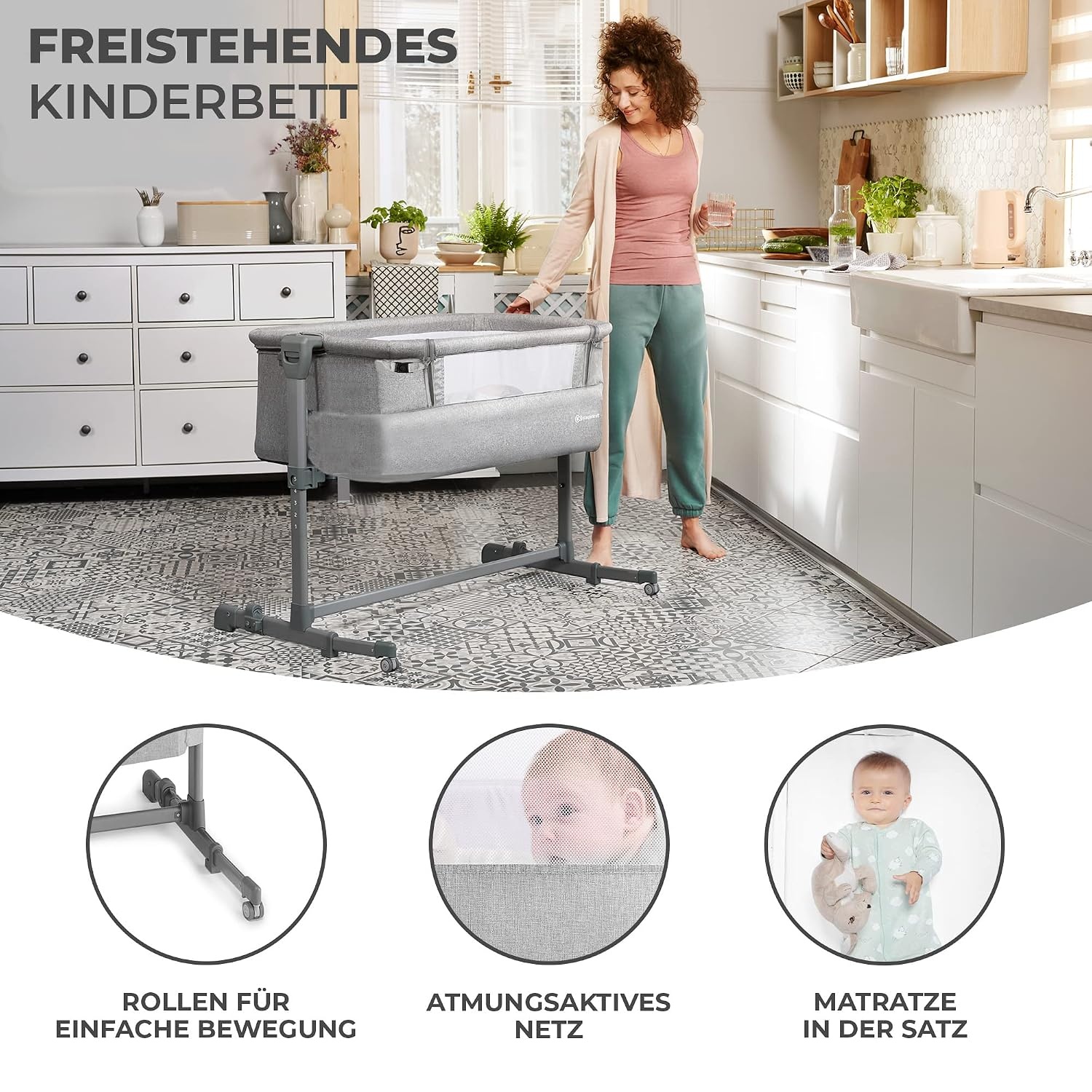 Amazon Multifunktionales Beistellbett 2-in-1 - jetzt bis zu 29% günstiger