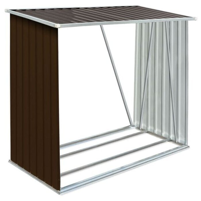 Vidaxl Kaminholzregal aus verzinktem Stahl 163x83x154 cm - bis zu 34% Rabatt