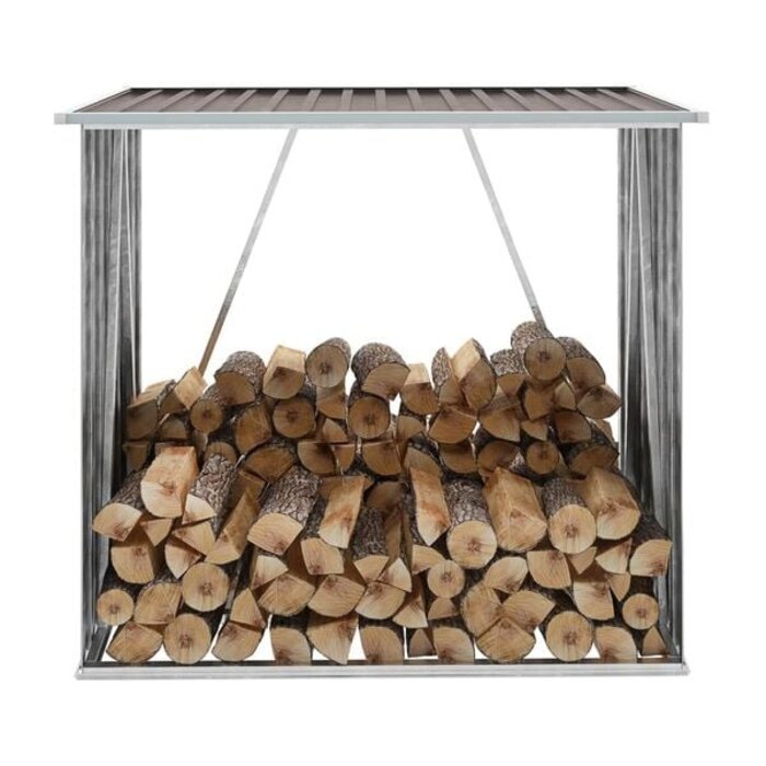 Vidaxl Kaminholzregal aus verzinktem Stahl 163x83x154 cm - bis zu 34% Rabatt