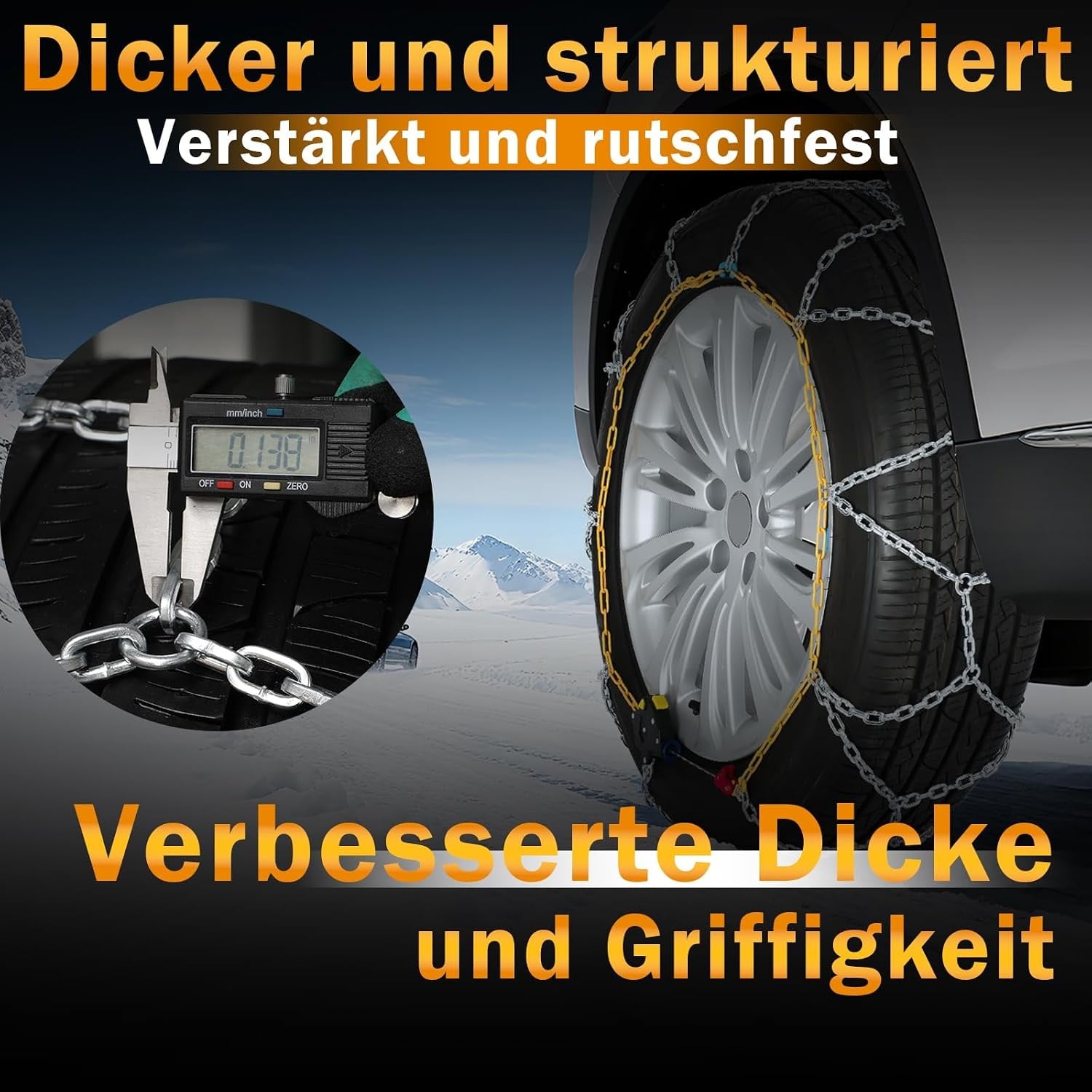 Universelle Manganstahl-Schneeketten - Outlet-Angebot mit bis zu 79 % Rabatt
