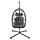 Klappbarer Hängesessel Egg Chair in Grau - bis zu 45% sparen!