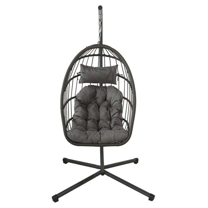 Viking Choice Klappbarer Hängesessel Egg Chair in Grau - bis zu 45% sparen!