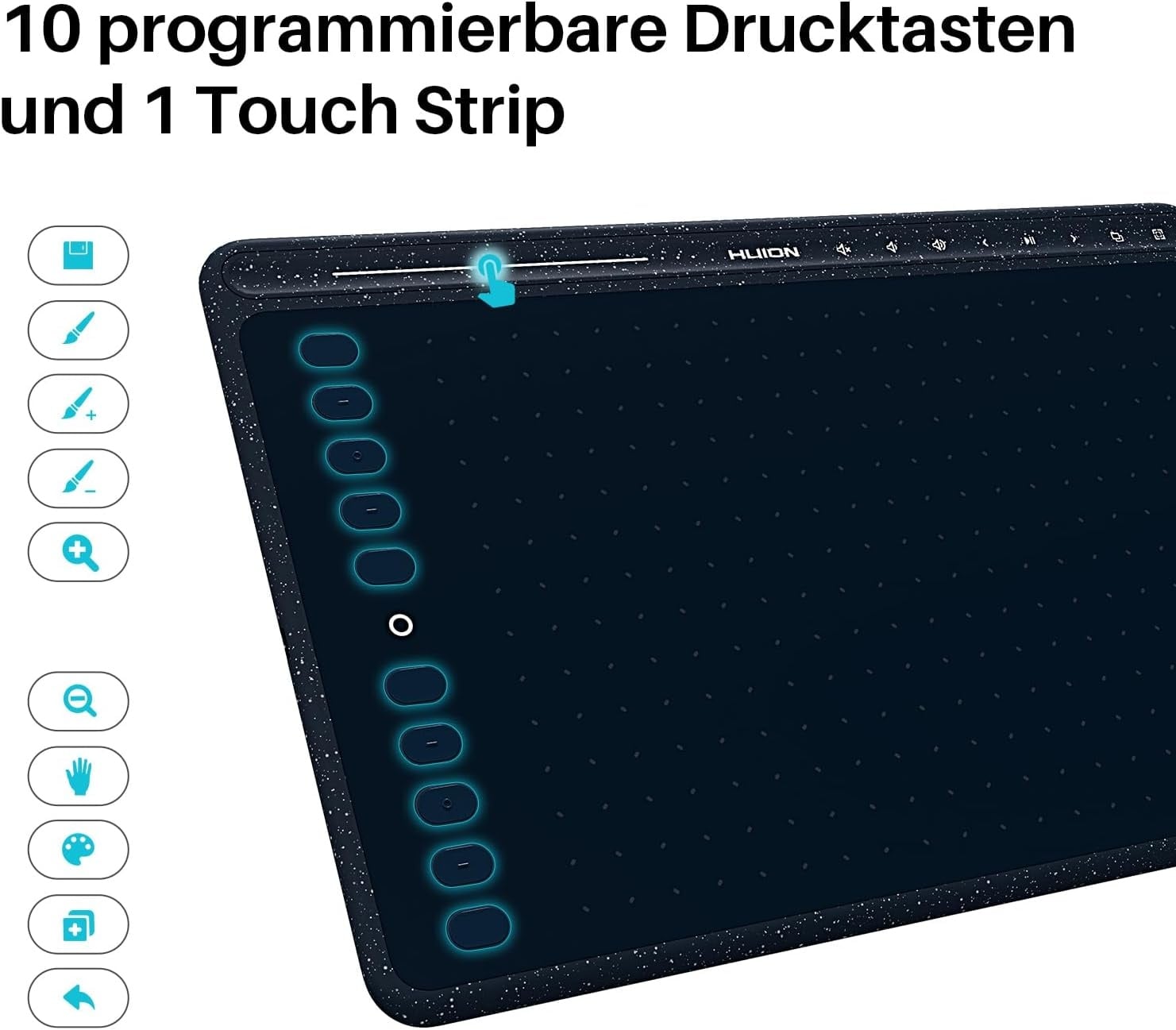 Grafik-Tablett 10,2 Zoll, batterieloser Stift, Multimedia-Tasten - bis zu 29% Rabatt