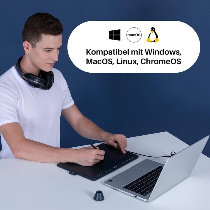 Grafik-Tablett 10,2 Zoll, batterieloser Stift, Multimedia-Tasten - bis zu 29% Rabatt
