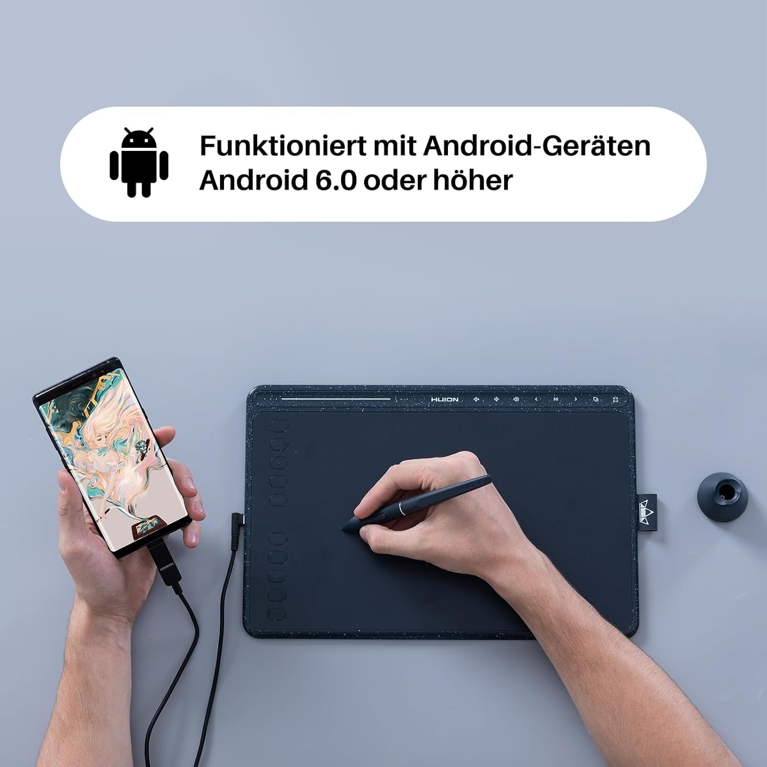 Grafik-Tablett 10,2 Zoll, batterieloser Stift, Multimedia-Tasten - bis zu 29% Rabatt