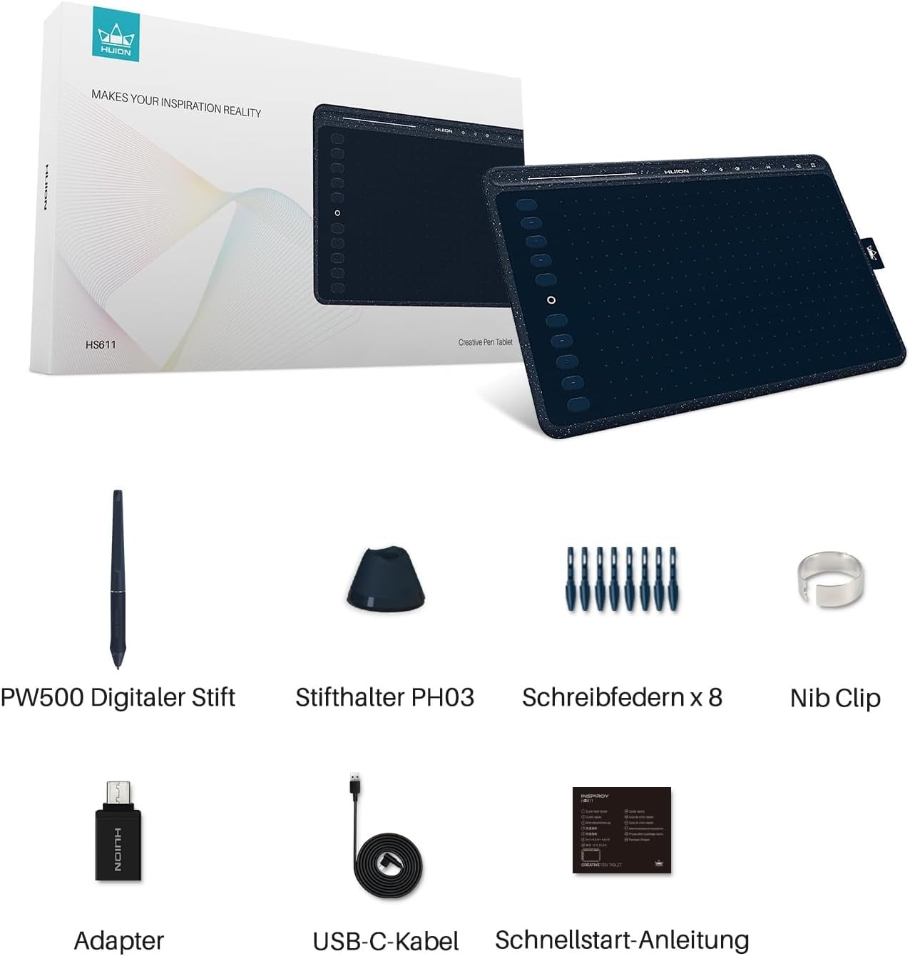 Grafik-Tablett 10,2 Zoll, batterieloser Stift, Multimedia-Tasten - bis zu 29% Rabatt