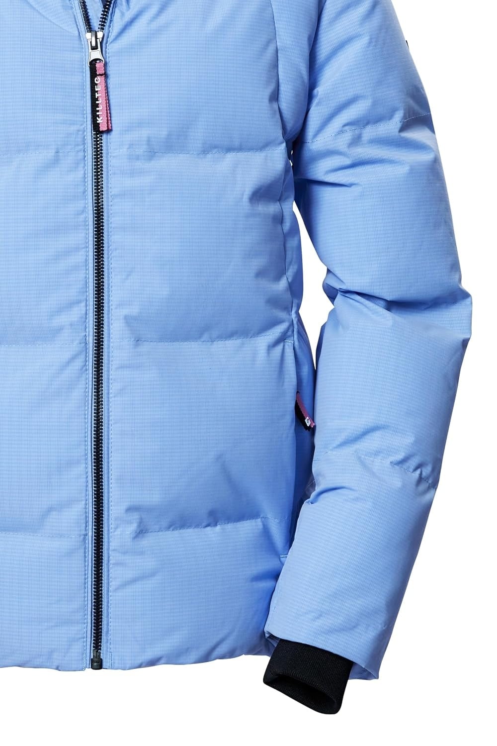 Mädchen Steppjacke mit Kapuze, Schwarz-Blau - Jetzt bis zu 29% sparen