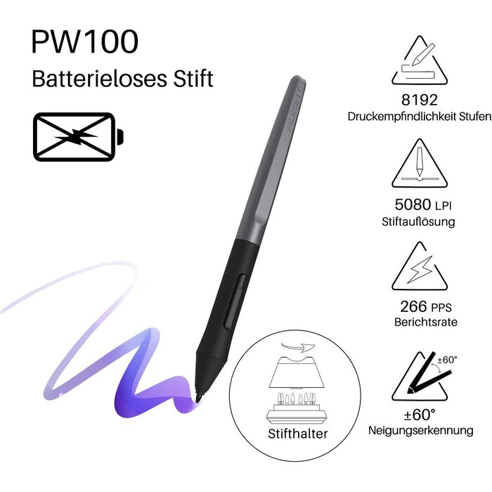 Grafiktablett 10 Zoll mit batterielosem Stift - bis zu 29% Rabatt im Outlet