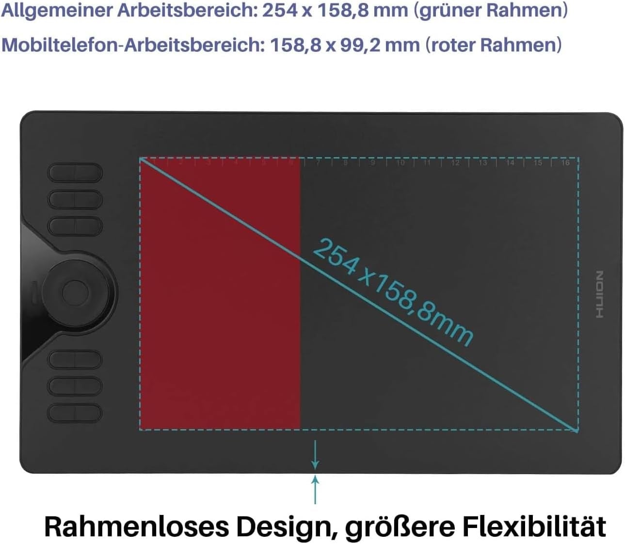 Grafiktablett 10 Zoll mit batterielosem Stift - bis zu 29% Rabatt im Outlet