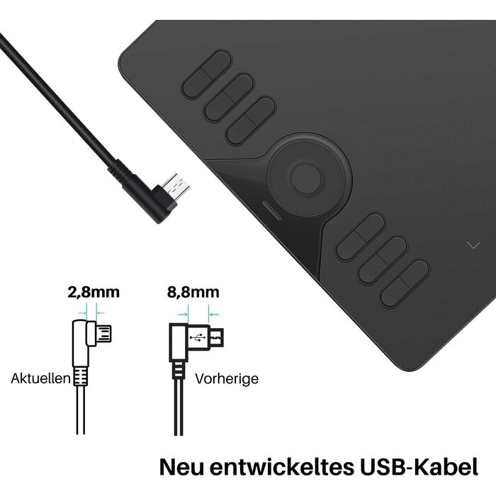 Grafiktablett 10 Zoll mit batterielosem Stift - bis zu 29% Rabatt im Outlet