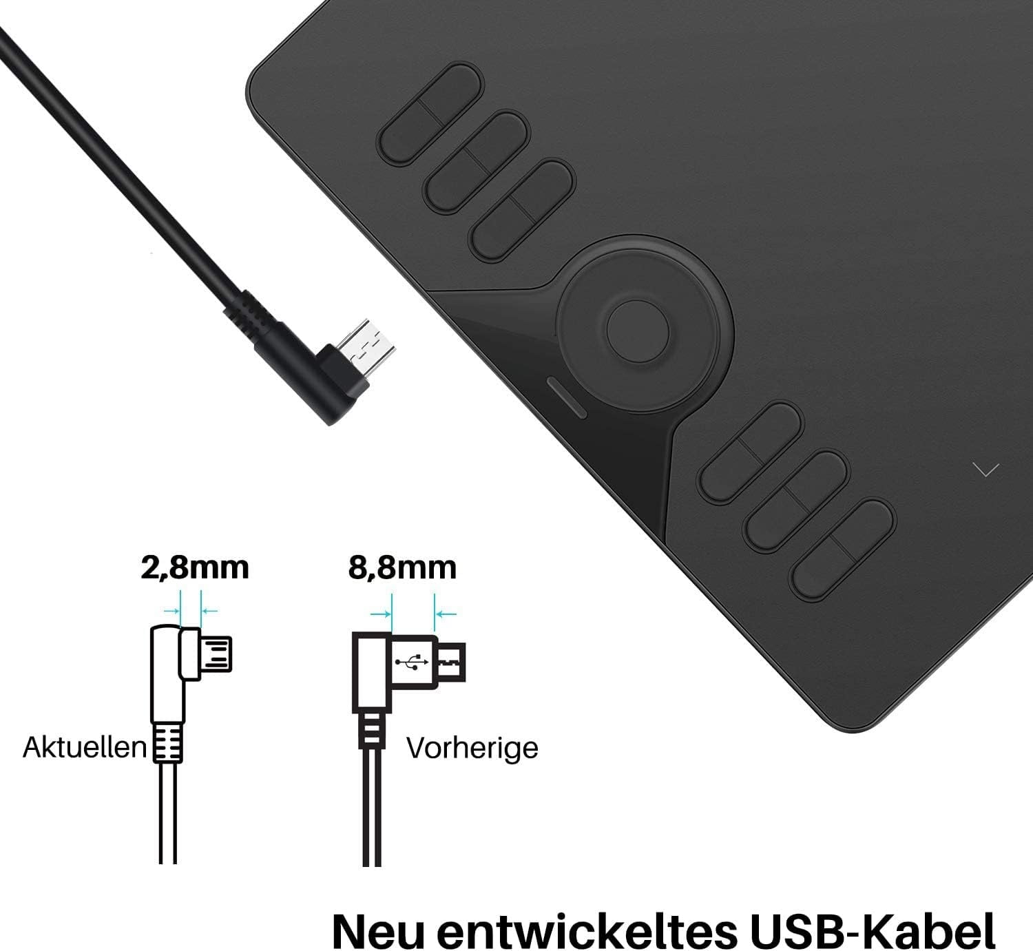 Grafiktablett 10 Zoll mit batterielosem Stift - bis zu 29% Rabatt im Outlet