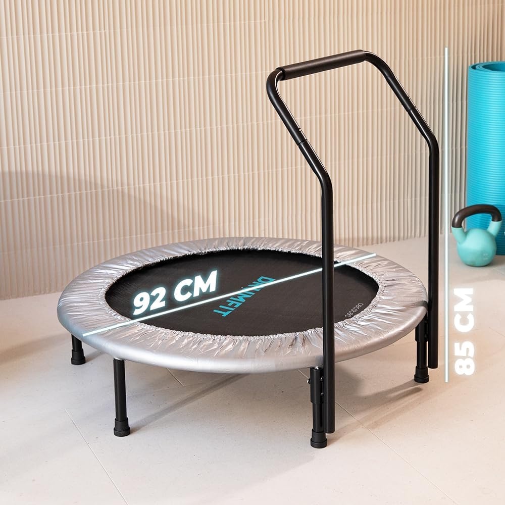 Fitness-Trampolin mit Haltegriff - klappbar - bis zu 34% sparen