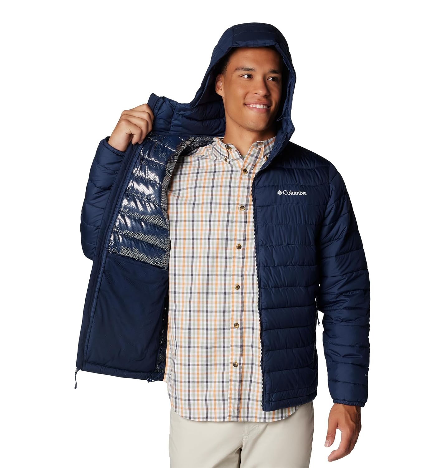 Warme Herren Kapuzenjacke Powder Lite II - bis zu 34% sparen