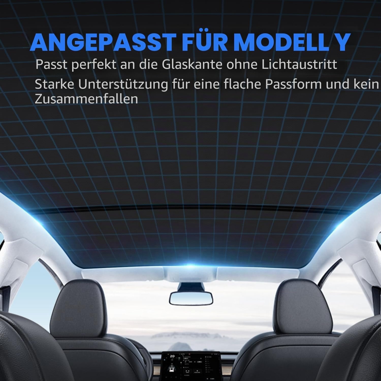 Sonnenschutz für Tesla Model Y - Dachabdeckung UV-Schutz - bis zu 29% Rabatt