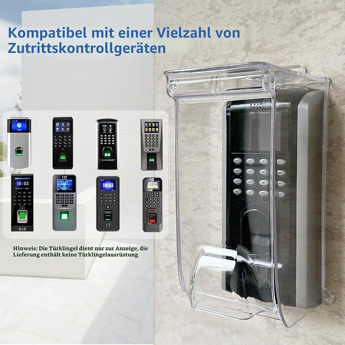 Universeller Regenschutz für Türklingeln - Transparent, bis zu 32% günstiger