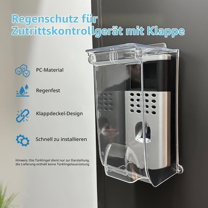 Universeller Regenschutz für Türklingeln - Transparent, bis zu 32% günstiger