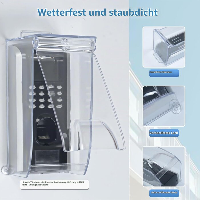 Universeller Regenschutz für Türklingeln - Transparent, bis zu 32% günstiger